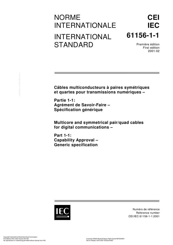 IEC-61156-1-1-2001