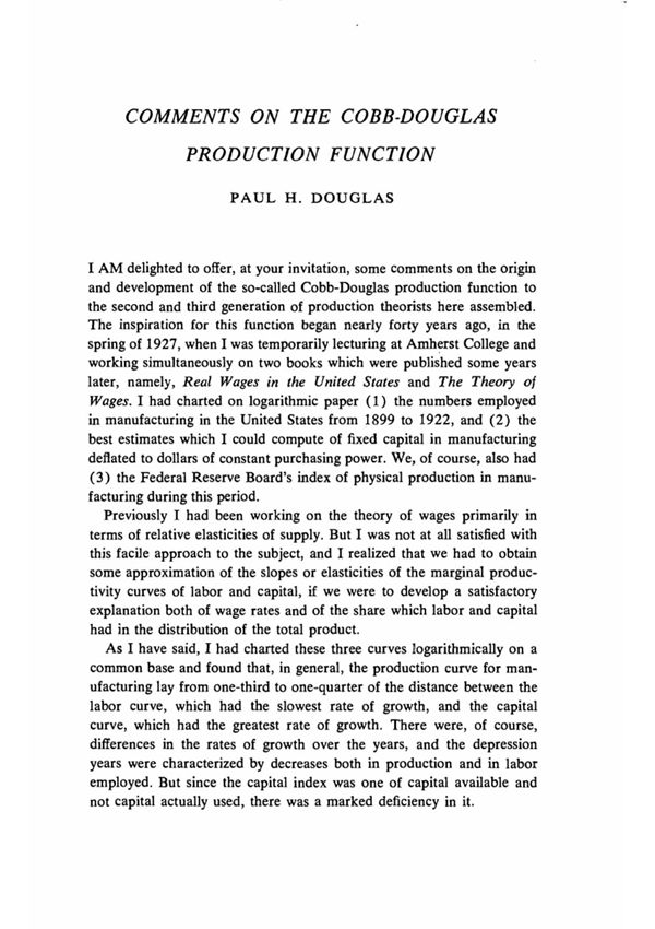 production function