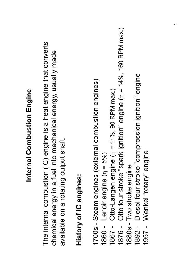 Internal Combustion Engine