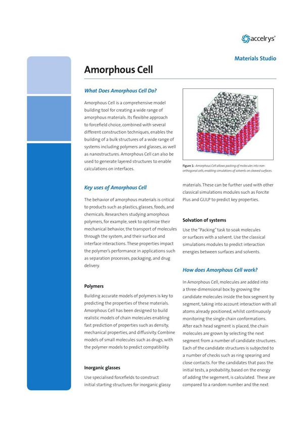 Amorphous Cell
