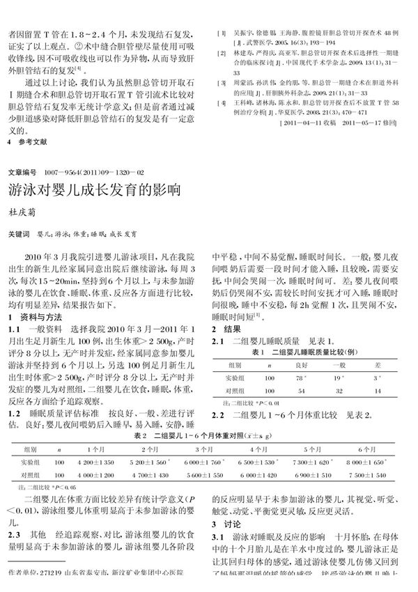 游泳对婴儿成长发育的影响