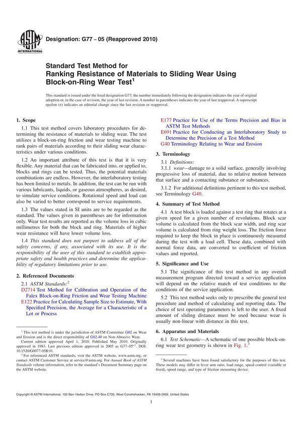 ASTM G77