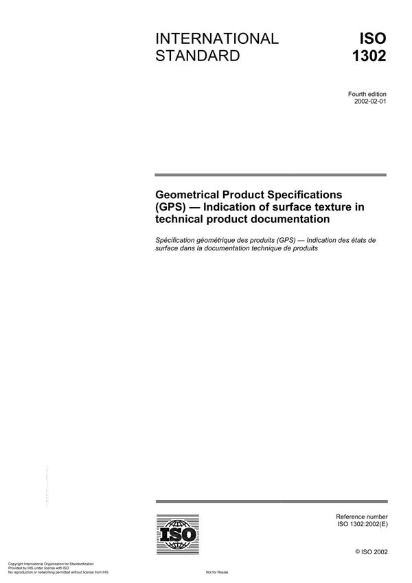 (正版)ISO 1302-2002 中文版