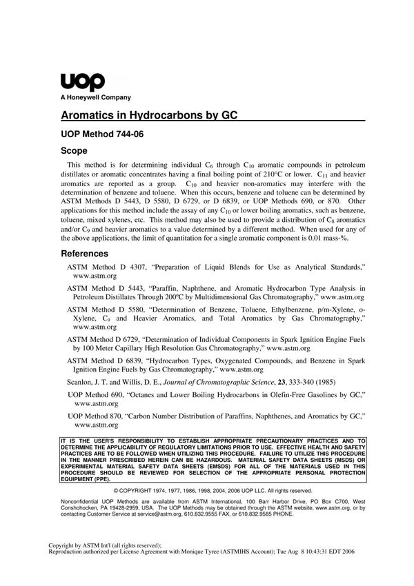 UOP 744-2006