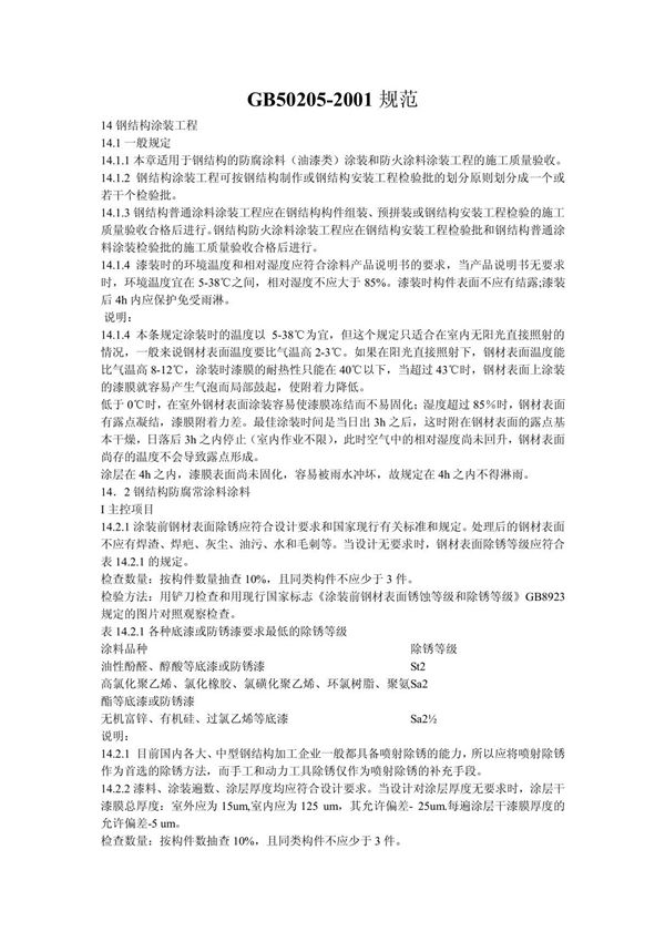 GB50205-2001