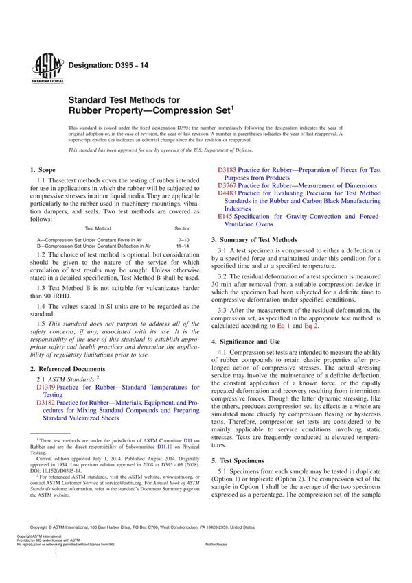 ASTM D395-2014