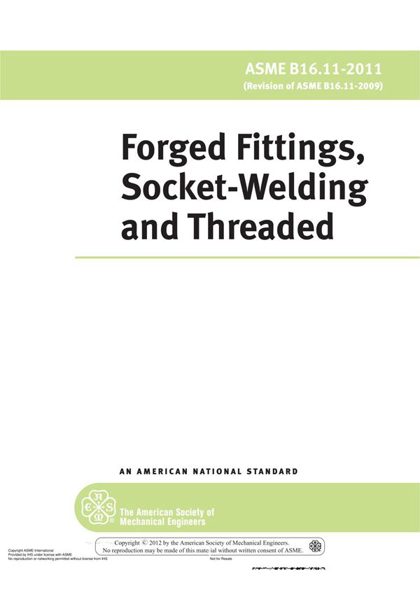 ASME B16.11 2011