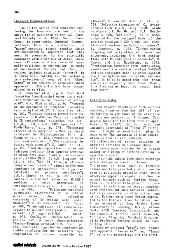 Chemical communication