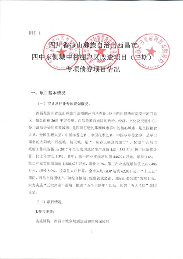 513401 西昌市-西昌市四中东侧城中村棚户区改造项目(二期)-情况说明