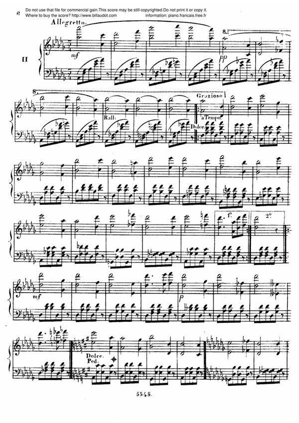 阿尔坎三首辉煌的练习曲 Op12-2 3 etudes de Bravoure DOUTE Alkan钢琴谱