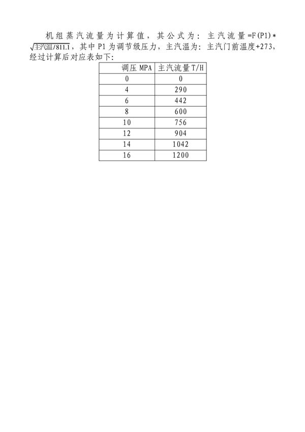 蒸汽流量计算式