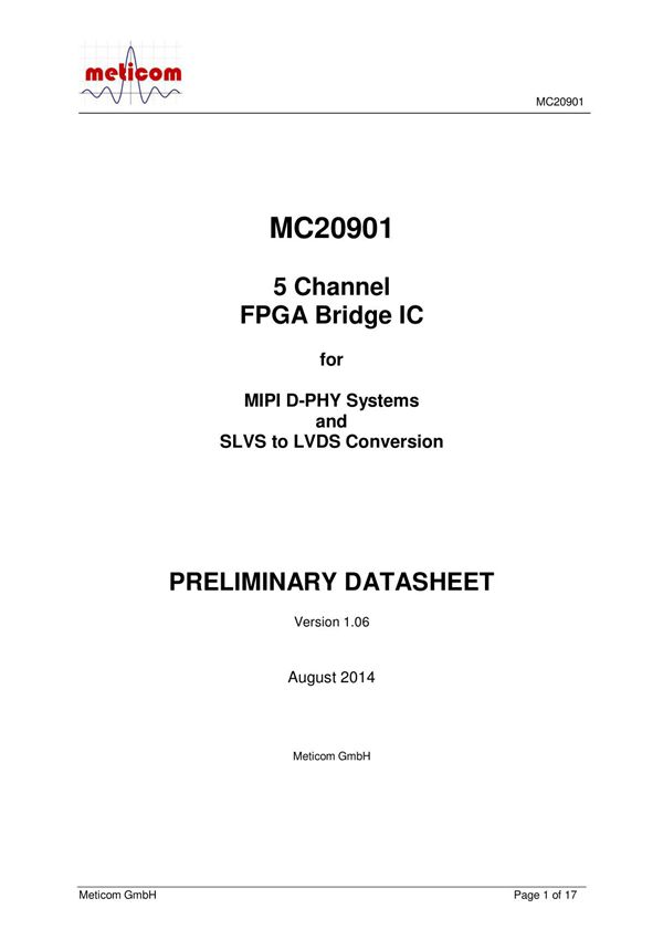 MC20901 PDF规格书