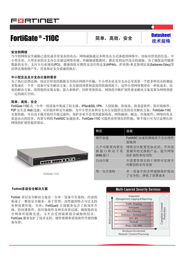 飞塔 防火墙详解与配置