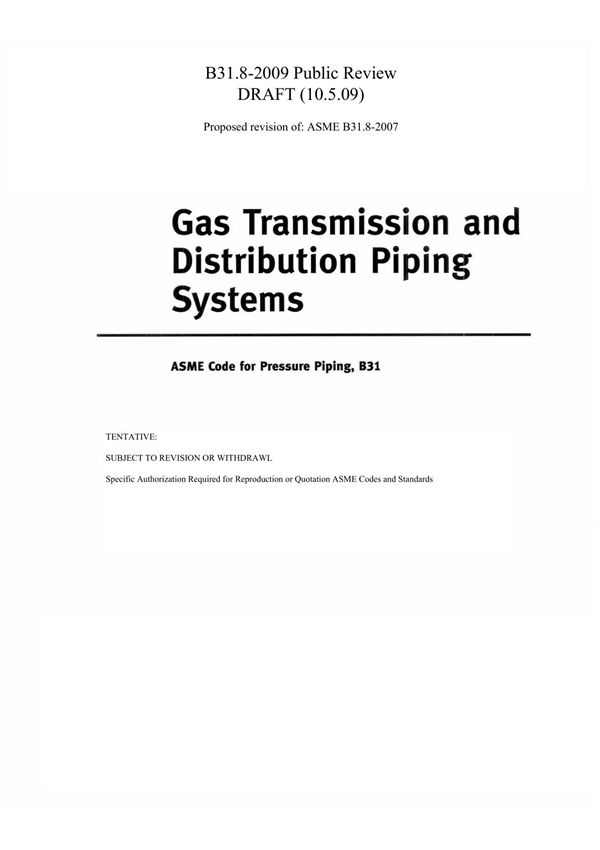 (正版) ASME B31.8-2009..