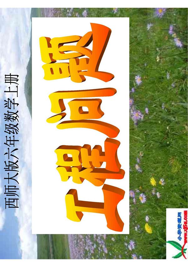 西师大版数学六年级上册《工程问题》课件