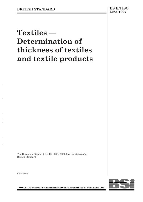 BS EN ISO 5084-1997
