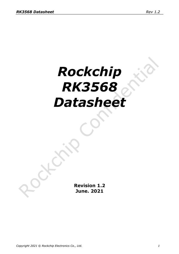 Rockchip RK3568 Datasheet V1.2-20210601