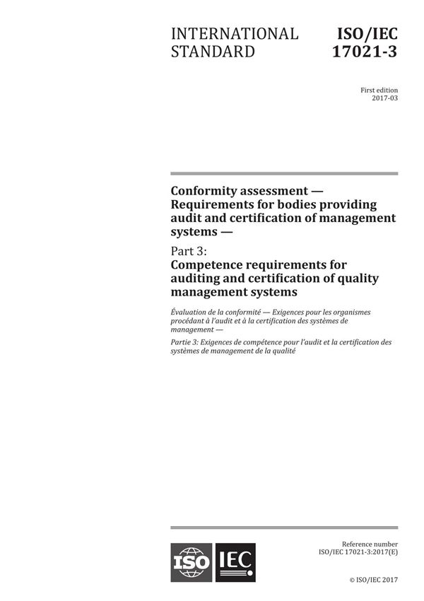 ISO IEC 17021-3-2017