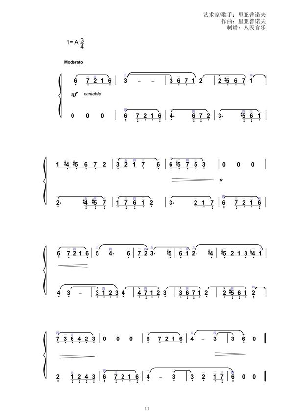 小步舞曲(选自歌剧《唐璜》)简谱钢琴谱简谱 数字谱 钢琴双手简谱