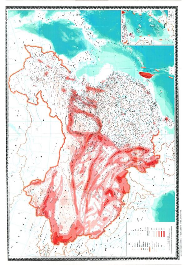 中国地震动峰值加速度区划图(GB18306-2015)