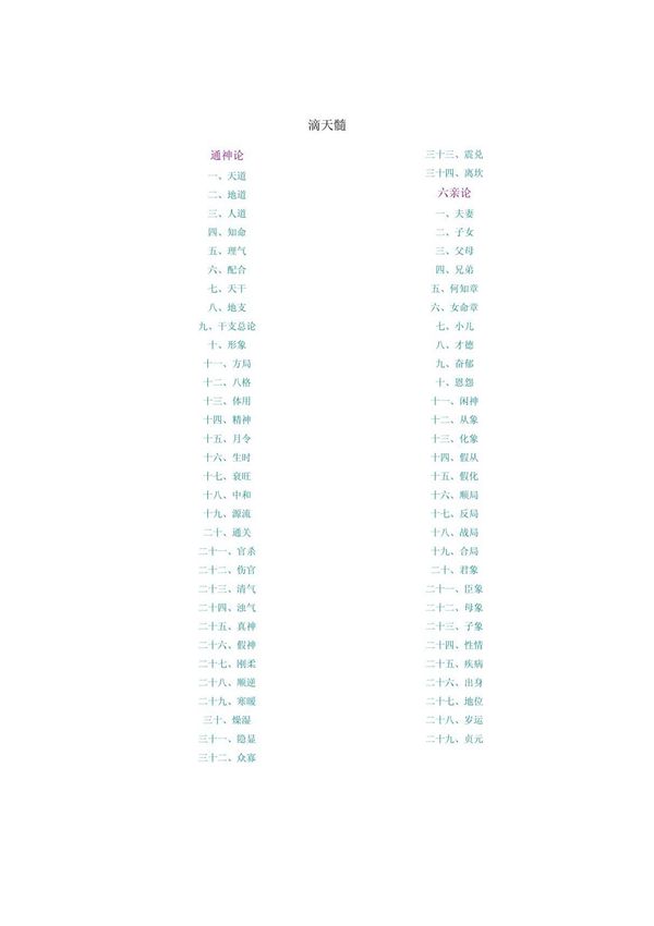 滴天髓白话详解