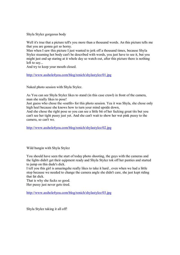 Shyla Stylez gorgeous body