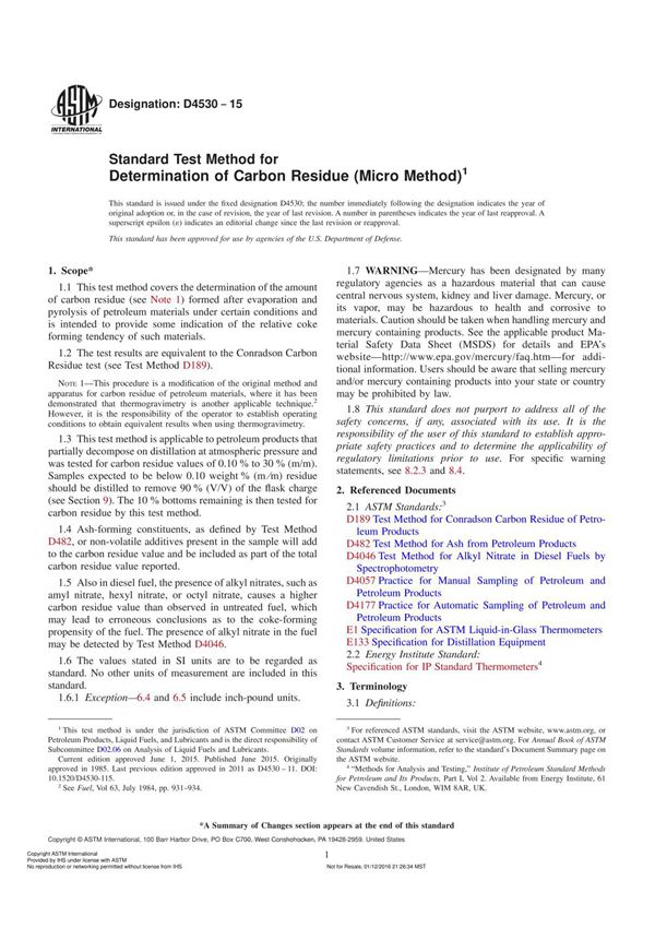 (高清正版) ASTM D4530-2015