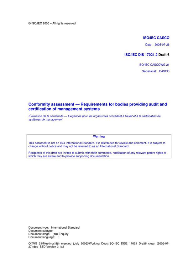 ISO17021(E)-质量管理国家标准国标行业规范技术规定