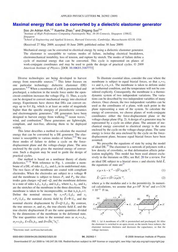 applied physics letters 94, 262902