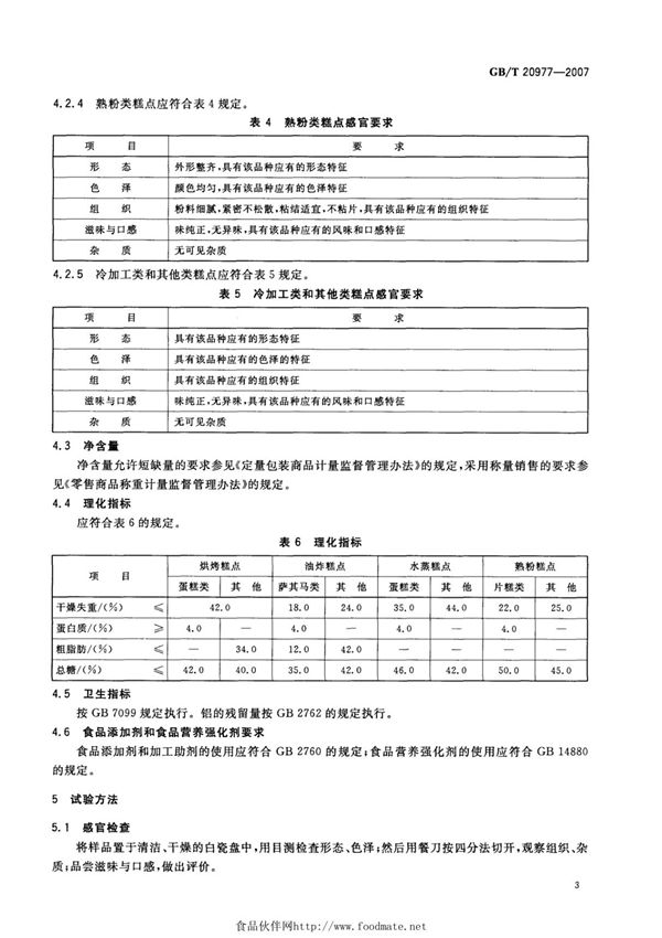 国家标准GBT 20977-2007 糕点通则电子版下载 2