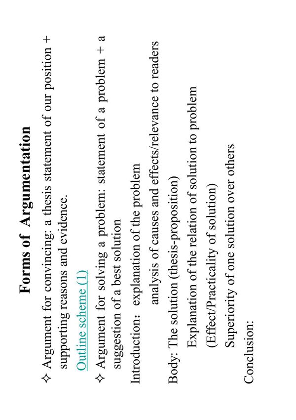 argumentative writing