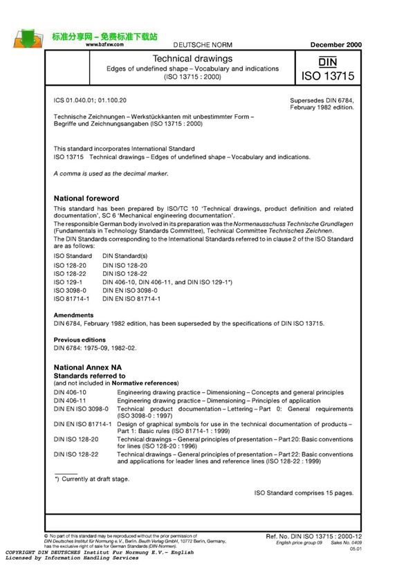 DIN ISO 13715-2000 ENG