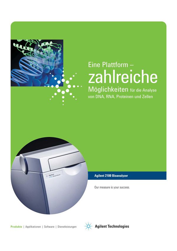 Agilent安捷伦German version - Agilent 2100 Bioanalyzer 说明书