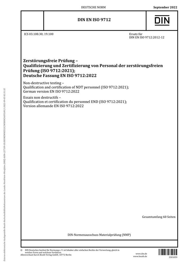 DIN EN ISO 9712-2022