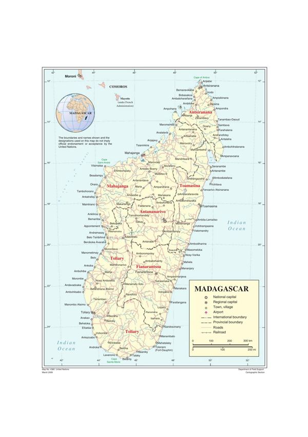 马达加斯加地图