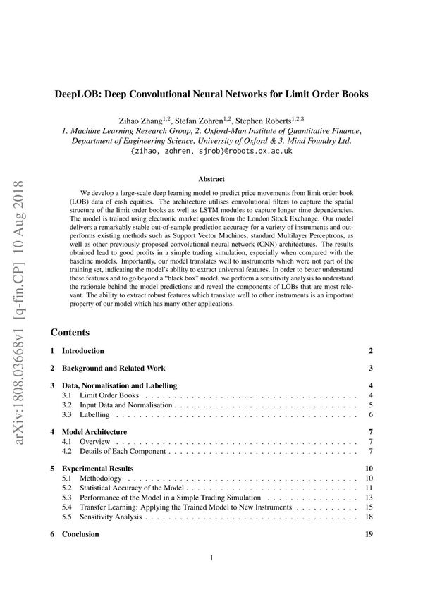 DeepLOB Deep Convolutional Neural Networks for Limit Order Books