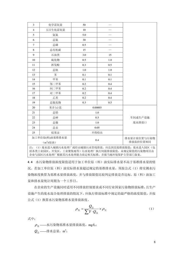 最新国家标准GB31570-2015石油炼制工业污染物排放标准 2