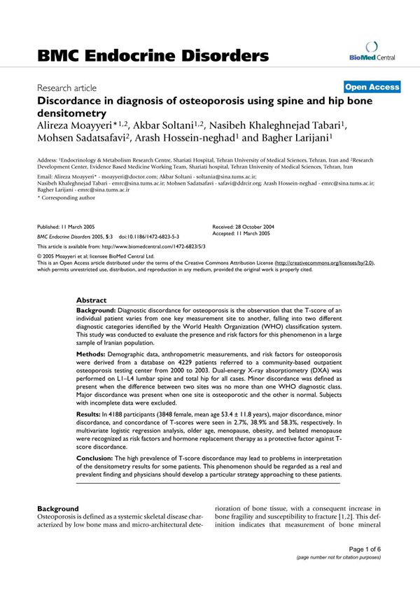 BMC Endocrine Disorders