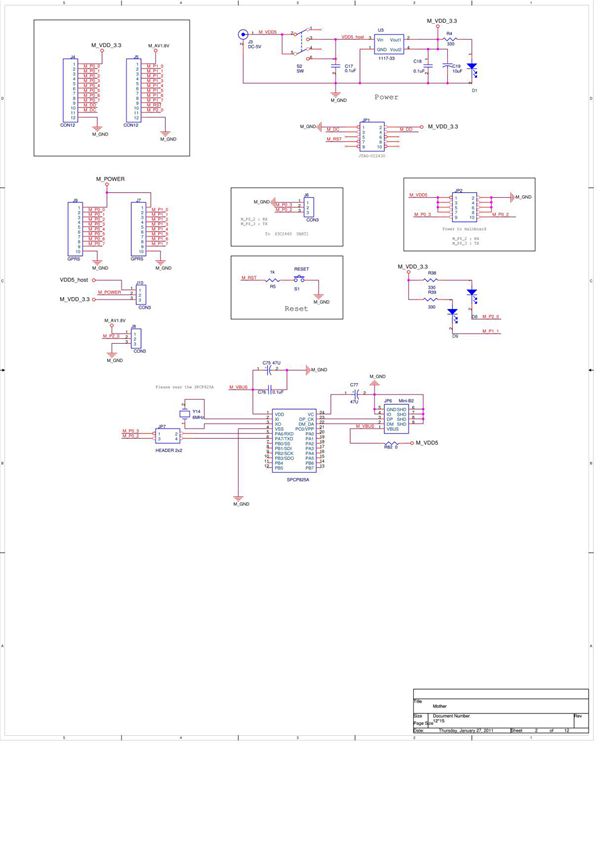 CC2530主板电路原理图