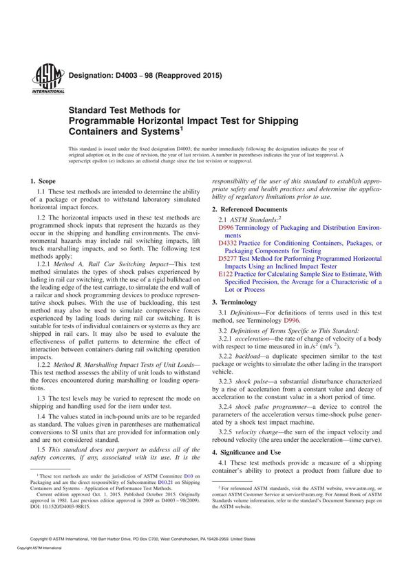 ASTM D4003 - 98 (R2015)