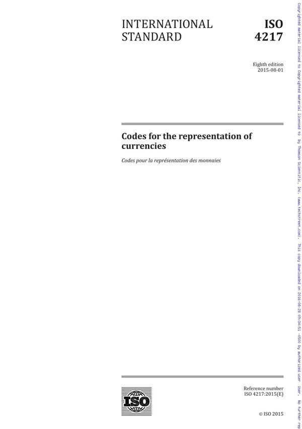 ISO 4217-2015