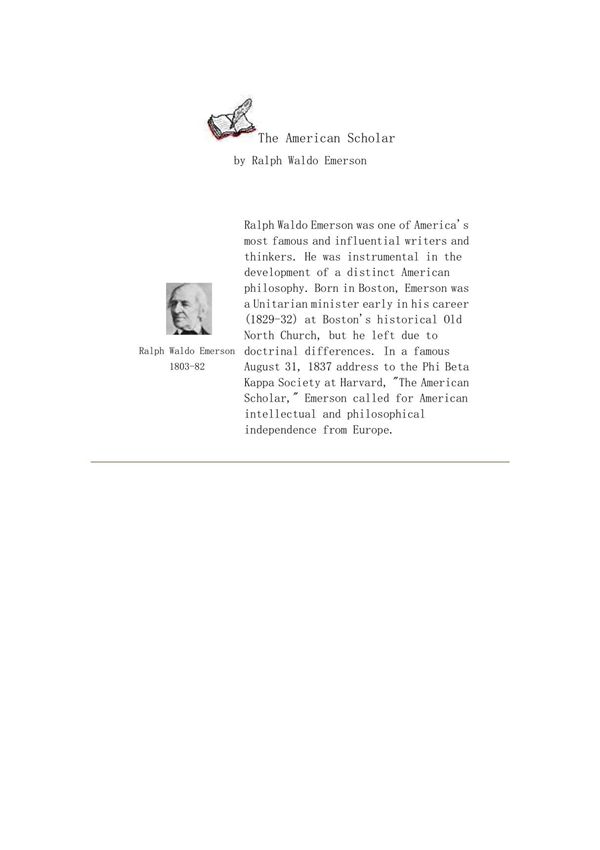 The American Scholar