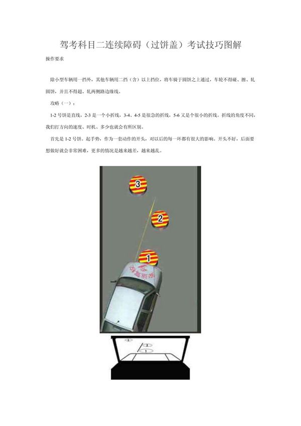 驾考科目二考试技巧图解