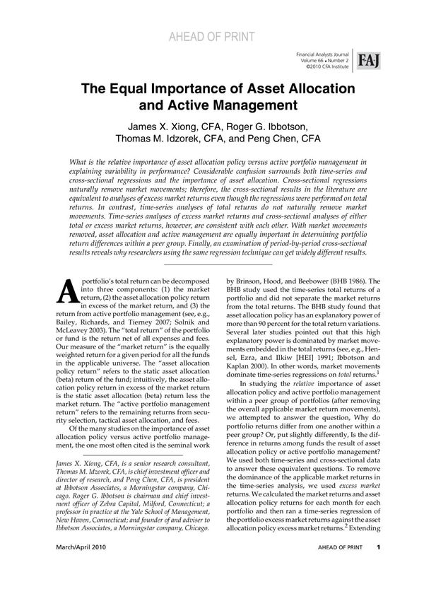 Financial Analysts Journal