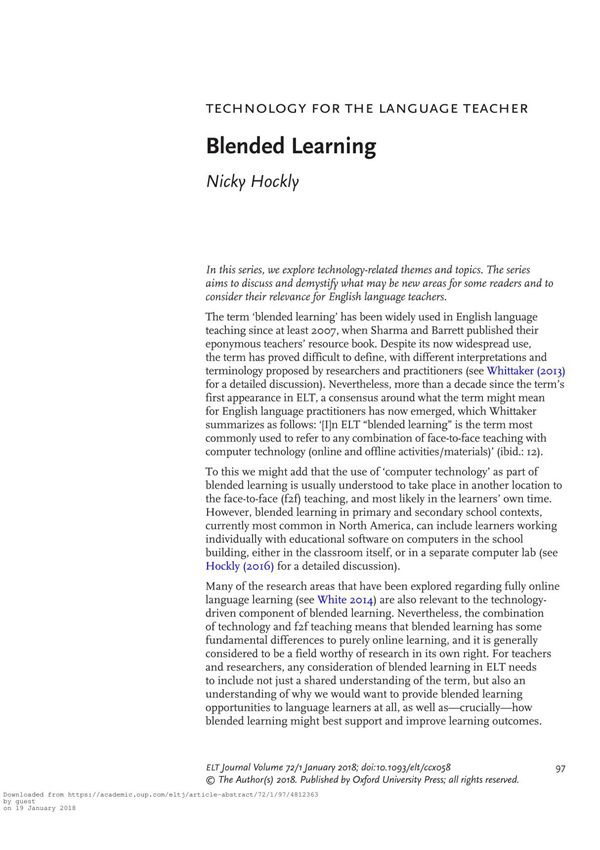 Blended Learning