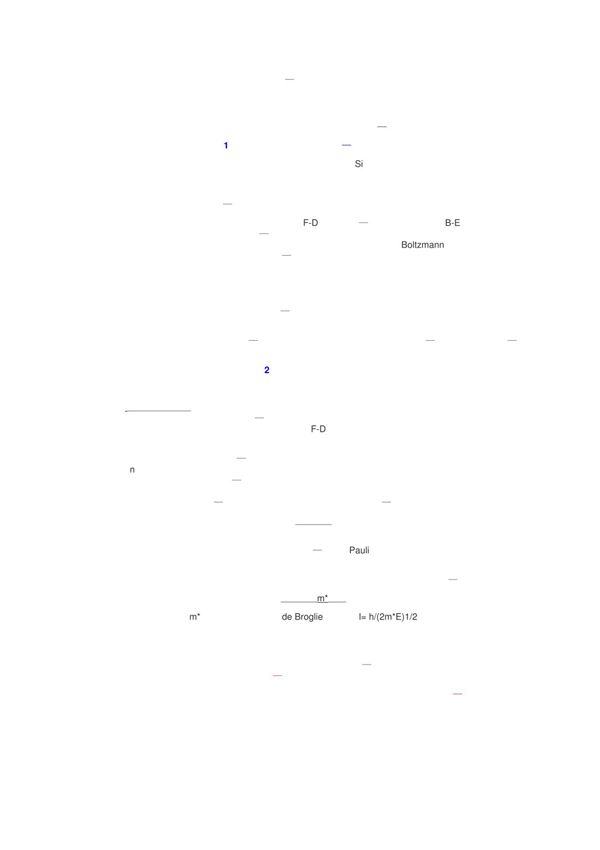 简并与非简并半导体