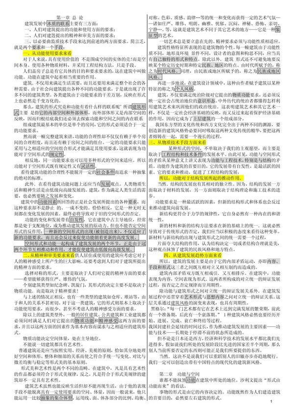 建筑空间组合论-浓缩 PDF