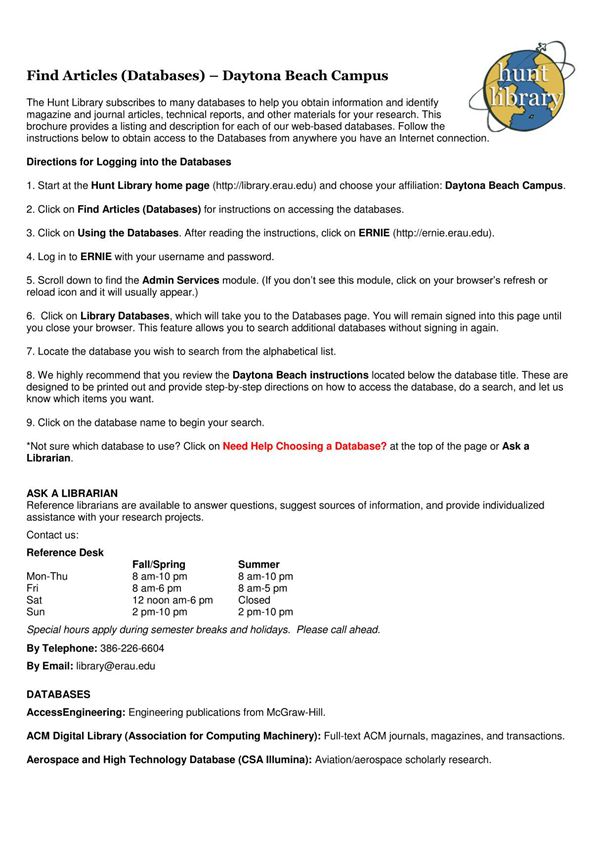 find articles (databases)