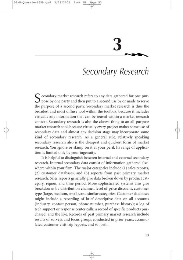 secondary research