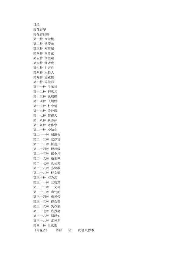 中国古代十大手抄本系列--雨花香